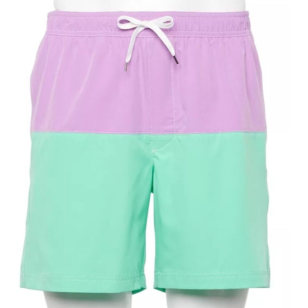 Men's XXL Swim Trunks Sonoma 7-in Full Elastic-Waistband with pockets NEW